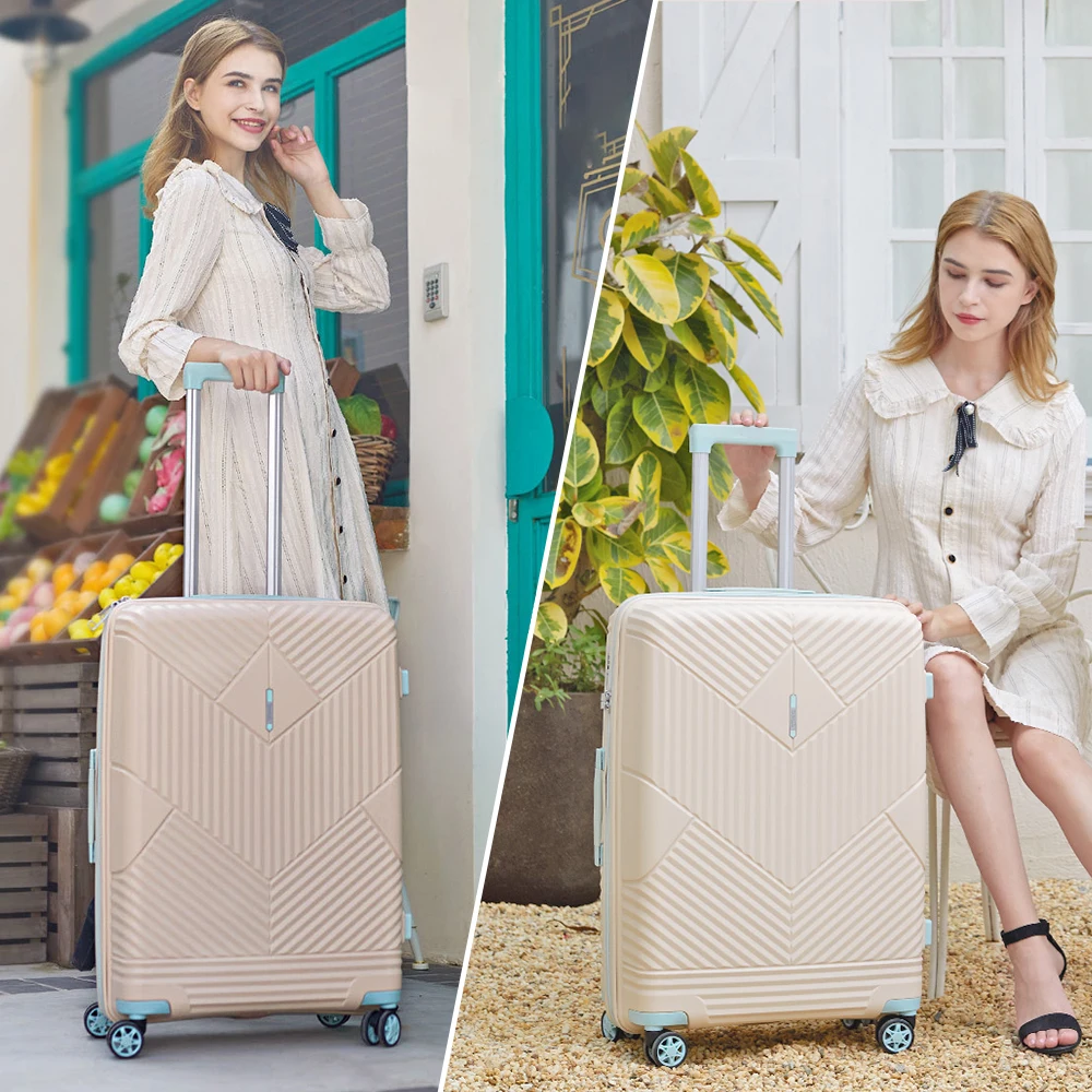 SUMMIT Luggage Hand Baggage with TSA-approved Lock and Mute Spinner Wheels 20in 24in 28in Carry on