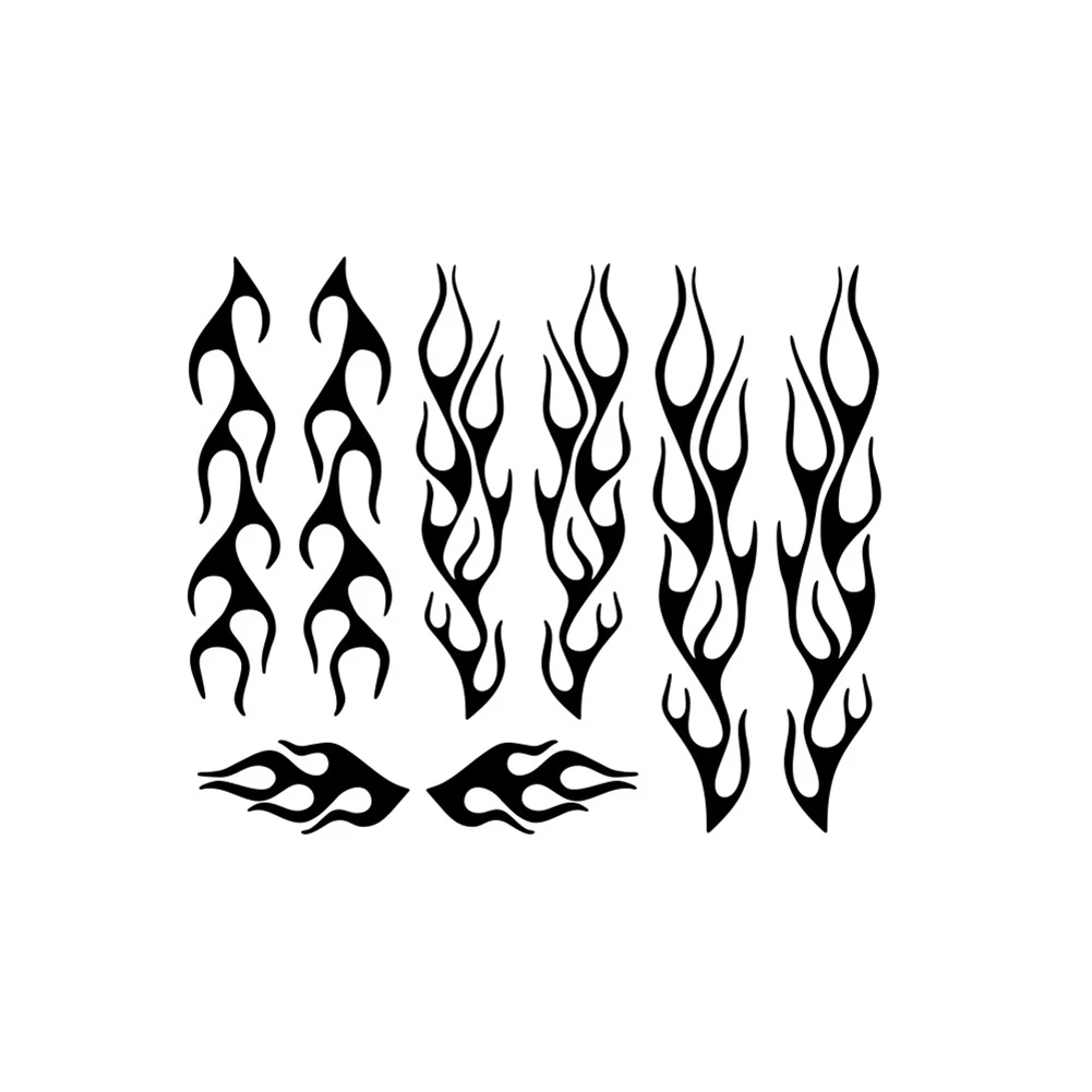 

45x50cm Universal Car Stciker Flame Pattern Decorative Vinyl PVC Sticker Decals Auto Styling Stcikers for Cars Motorcycles Bikes