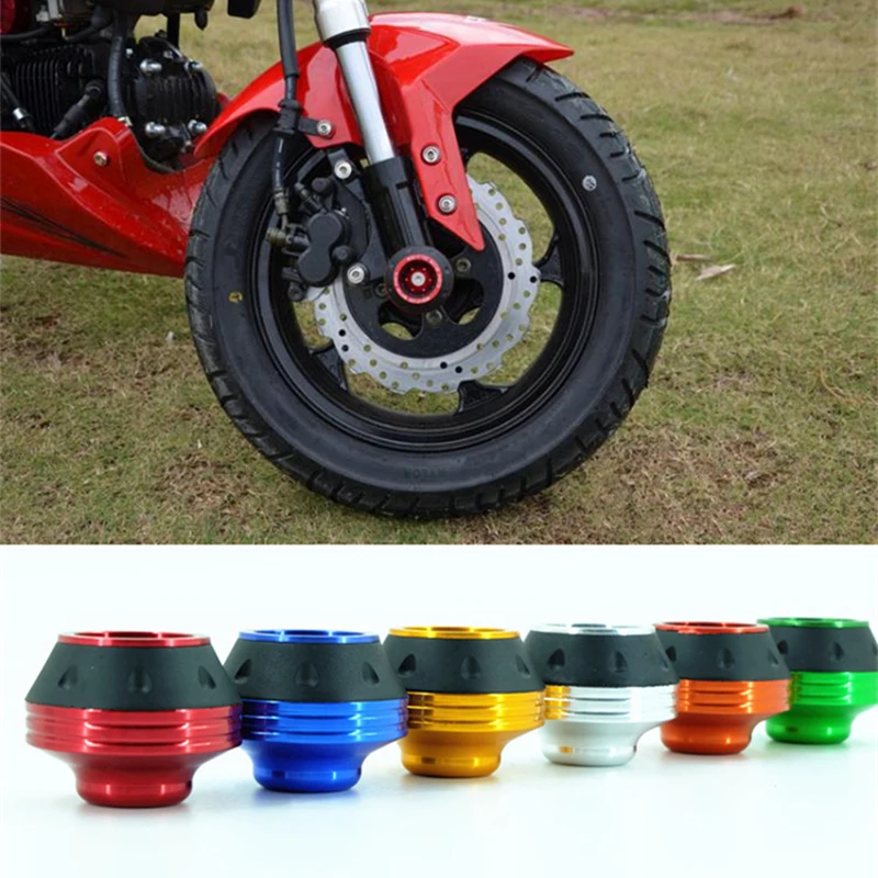

2Pcs Motorcycle Crash Protector Wheel Protection Pads Motorbike Motocross Tire Frame Slider Colorful Moto Equipment Accessories
