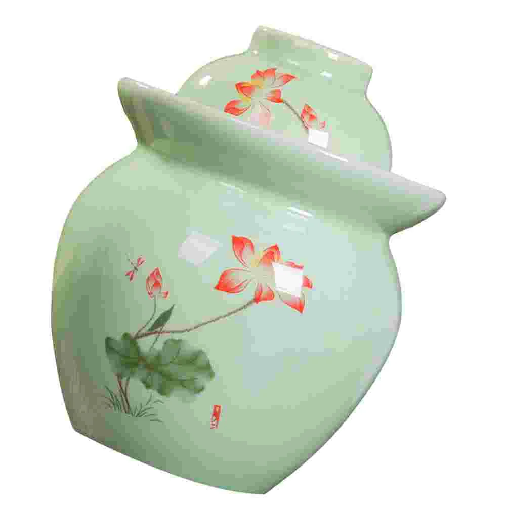 

Korean Fermentation Pot Ceramic Fermenting Crock Fermentation Airlock Jar Ceramic Pickle Crock Large Fermentation Jar