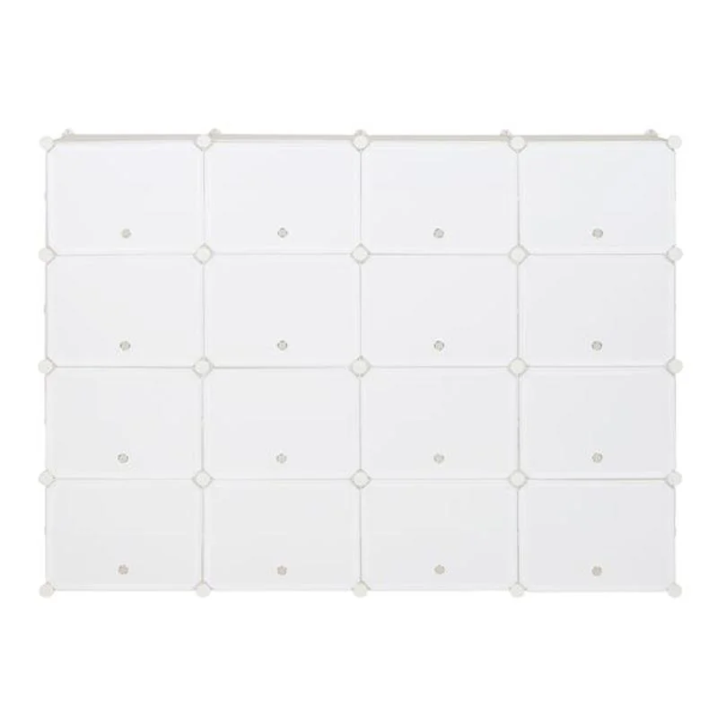 

8-Tier Portable 64 Pair Shoe Rack Organizer 32 Grids Tower Shelf Storage Cabinet Stand Expandable for Heels, Boots, White
