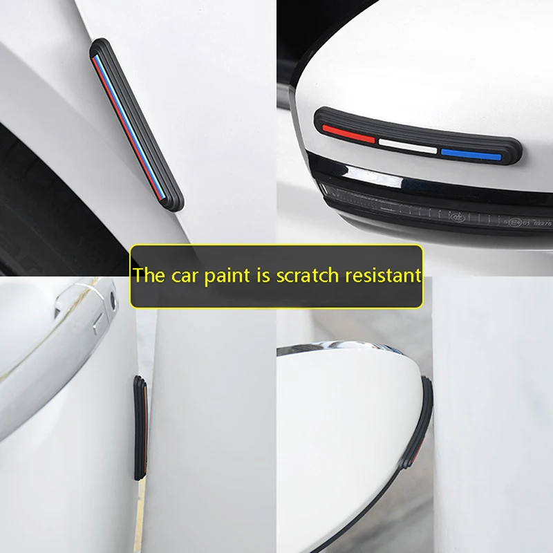 4 шт. Противоударная наклейка на дверь автомобиля и зеркало заднего вида