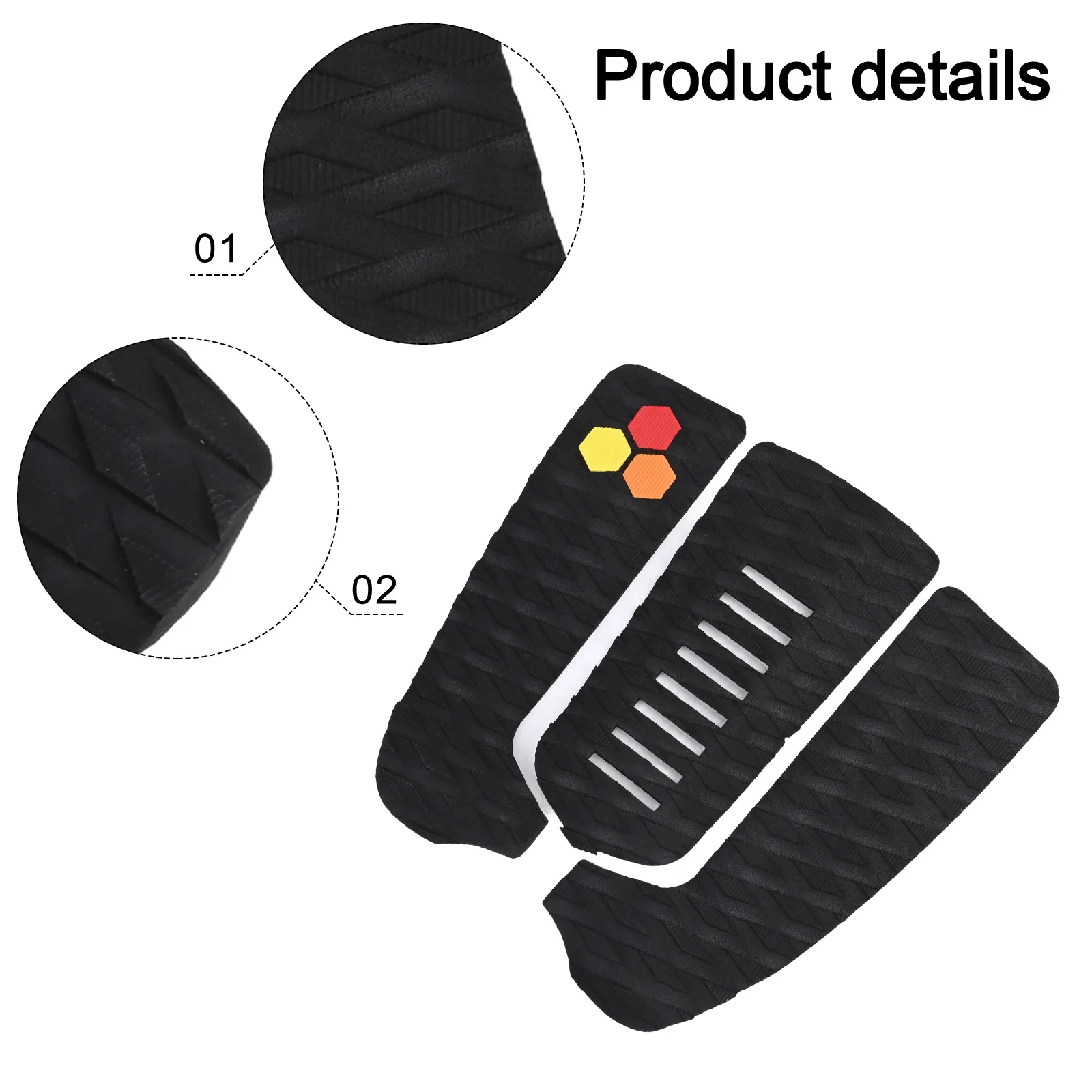 1 комплект противоскользящих накладок из ЭВА для доски серфинга хвостовые