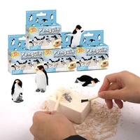 diy child penguin digging fossil kit kid educational digging kit kids science stem activity toys cute gifts for boys and girls