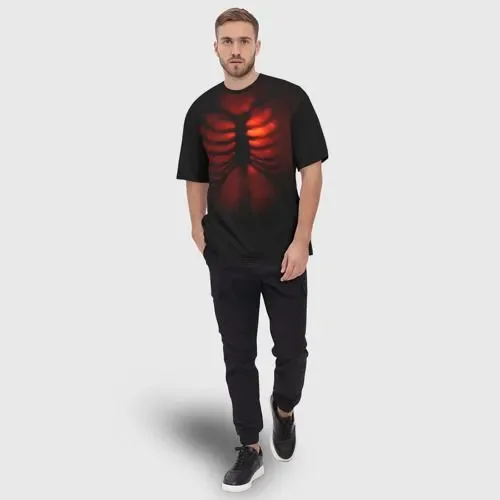 Мужская футболка 2024 новая модная дышащая удобная уличная одежда больших