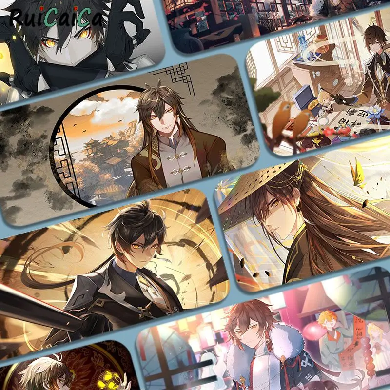 

RuiCaiCa Genshin Impact ZhongLi Custom Skin Speed Version Game Computer Keyboard Office Table Mat Gaming Mouse Pad Desktop Mat