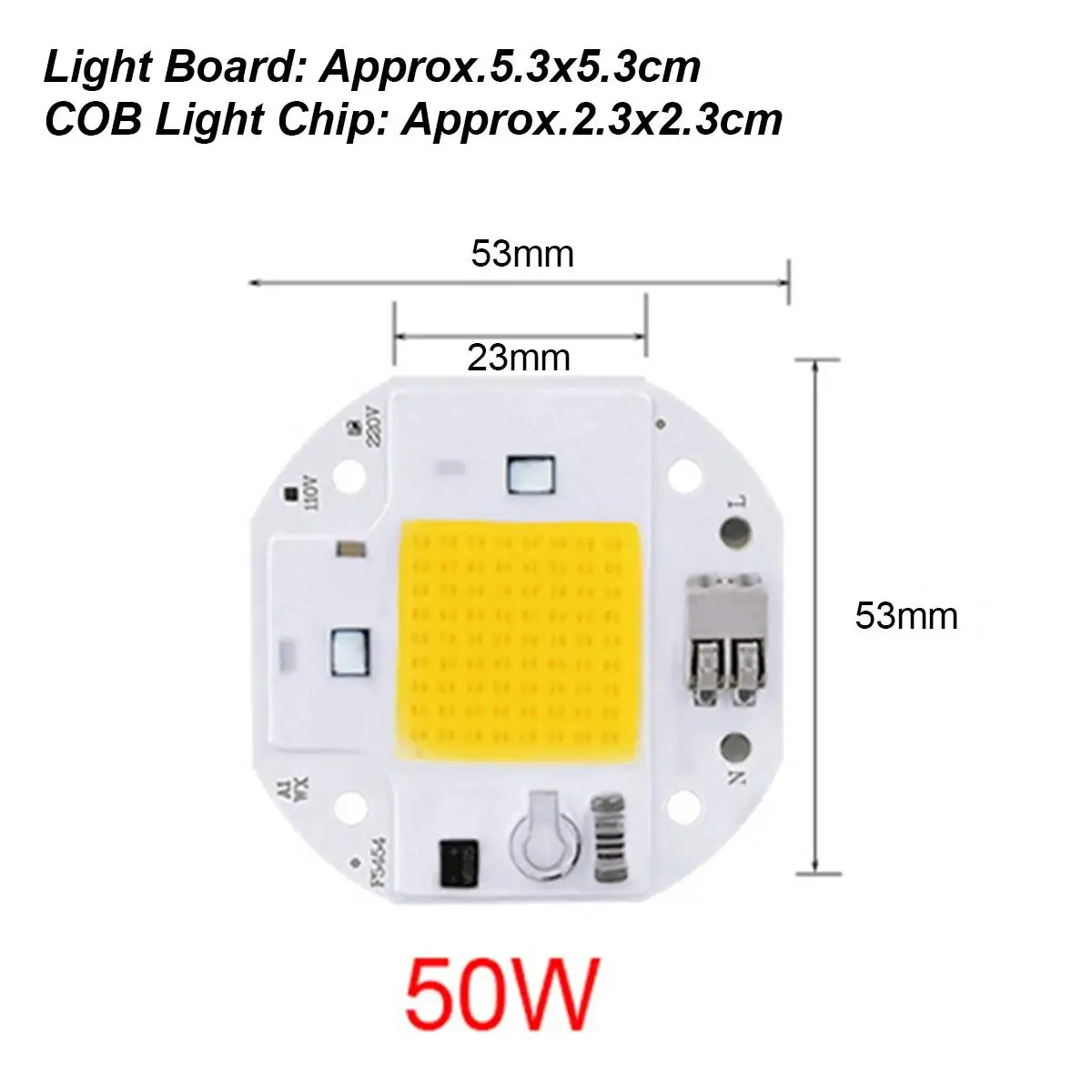 Фото 50W 70W 100W Cob привел чип 110V 220V драйвер сварки свободного умного бисера Ic для растущего света полного освещения ПКБ интегрированной матрицы DIY №2