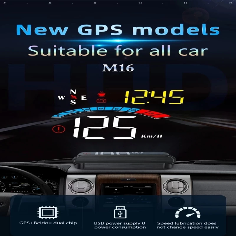 

2021 новый GPS OBD2 M7 HUD Автомобильный дисплей GPS с крышкой объектива HUD проектор на лобовое стекло электронная система сигнализации отображения н...