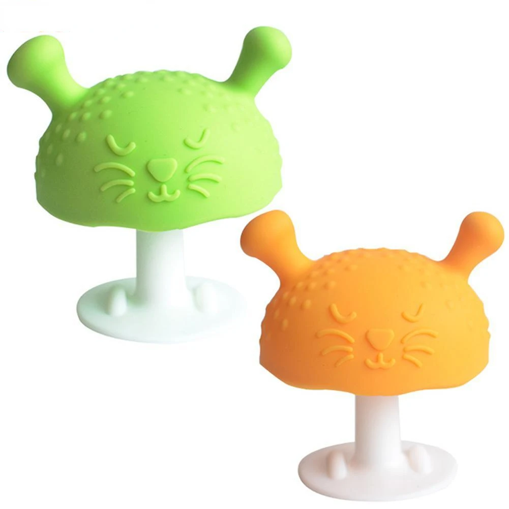 Mushroom Baby Teether Toy Baby Boy&Girl Teething Toys Silicone Baby Sore Gum Sore Gum BPA Free Teething Mushroom Toy Baby Items