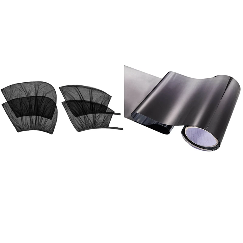 

1 Pcs Car Tinting Film & 4 Pcs Car Side Window Sun Shade