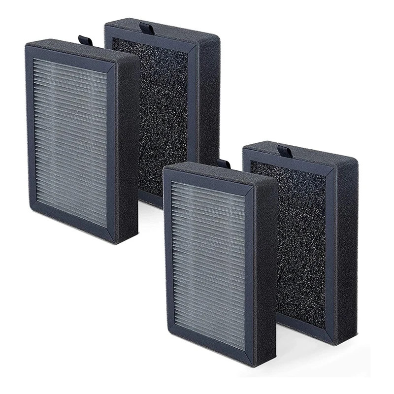 

2Pcs Air Purifier Replacement For LEVOIT LV-H128-RF, 3-In-1 Pre,H13 True HEPA, Activated Carbon Filter,3Stage Filtration