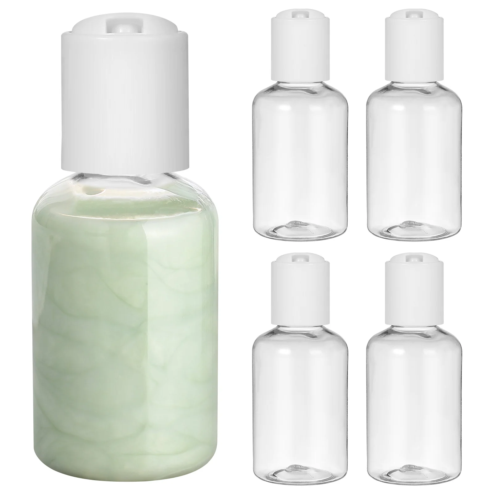 

20 PCS Cap Bottle Makeup Travel Containers Dispensers Lotion Head Pp Sub Emulsion Refillable Bottles
