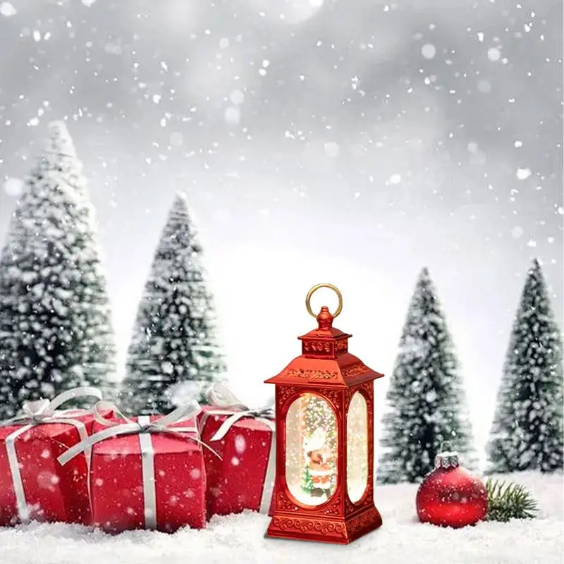 Рождественский снежный домик ночник винтажный светодиодный рождественский