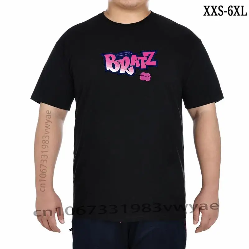 

Streetwear 90s Summer New Y2k Men Clothing Bratz Letter Printing Tops Men Oneck Vintage Casual Short Sleeve Harajuku Tshirts