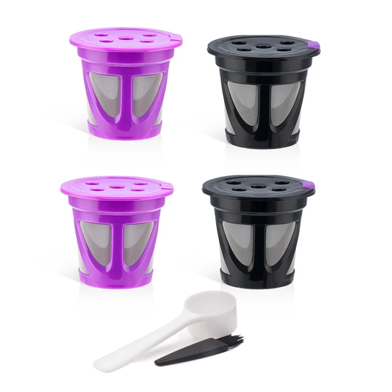 

4PCS For Keurig K Cup Refillable Coffee Capsule Reusable K-Cup Filter