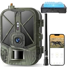 4G LIVE Video10000mah lithium battery Cellular Trail Camera 36MP4K Wireless Game  APP Cloud Service Waterproof IP66 Wildlife Cam