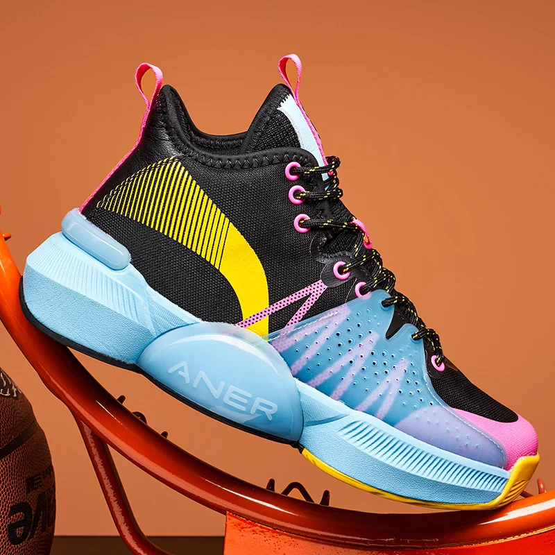 

Men's Basketball Shoes Breathable Cushioning Non-Slip Sports Shoes Gym Training Athletic Shoes Basketball Sneakers for Women