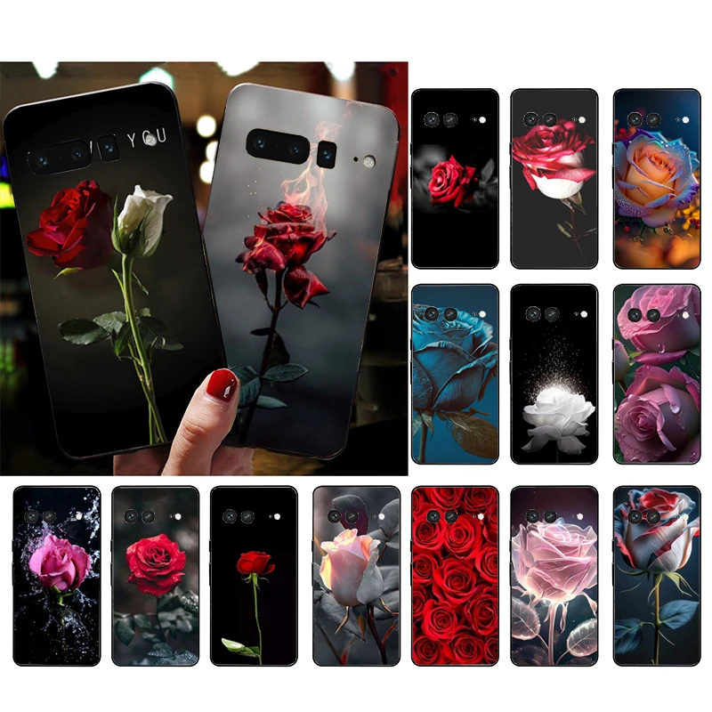 

Roses Flower Rose Phone Case for Google Pixel 7 Pro 7 6A 6 Pro 5A 4A 3A Pixel 4 XL Pixel 5 6 4 3 XL 3A XL 2 XL Funda