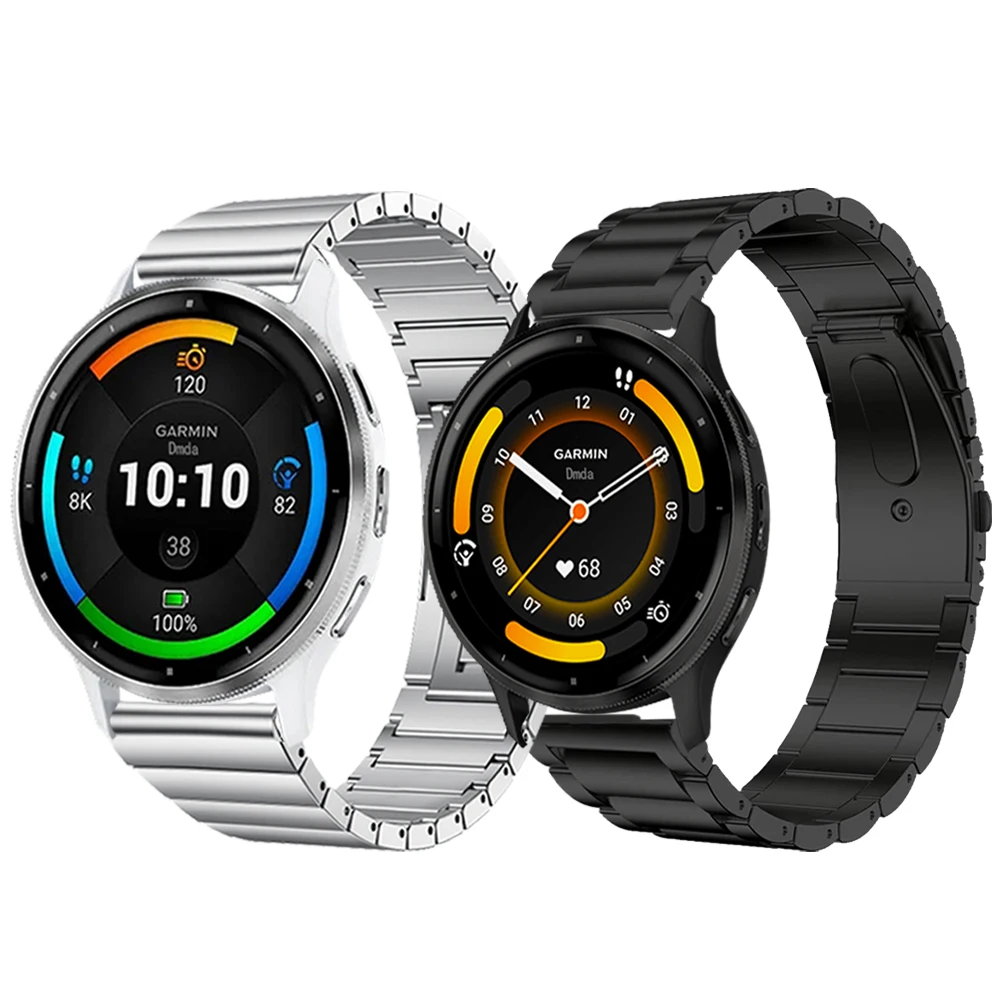 

22mm Titanium Metal Strap For Garmin Venu 3/Forerunner 265 255 Music/Vivoactive 4 Watch Band Wristbands Bracelet Accessorie Belt