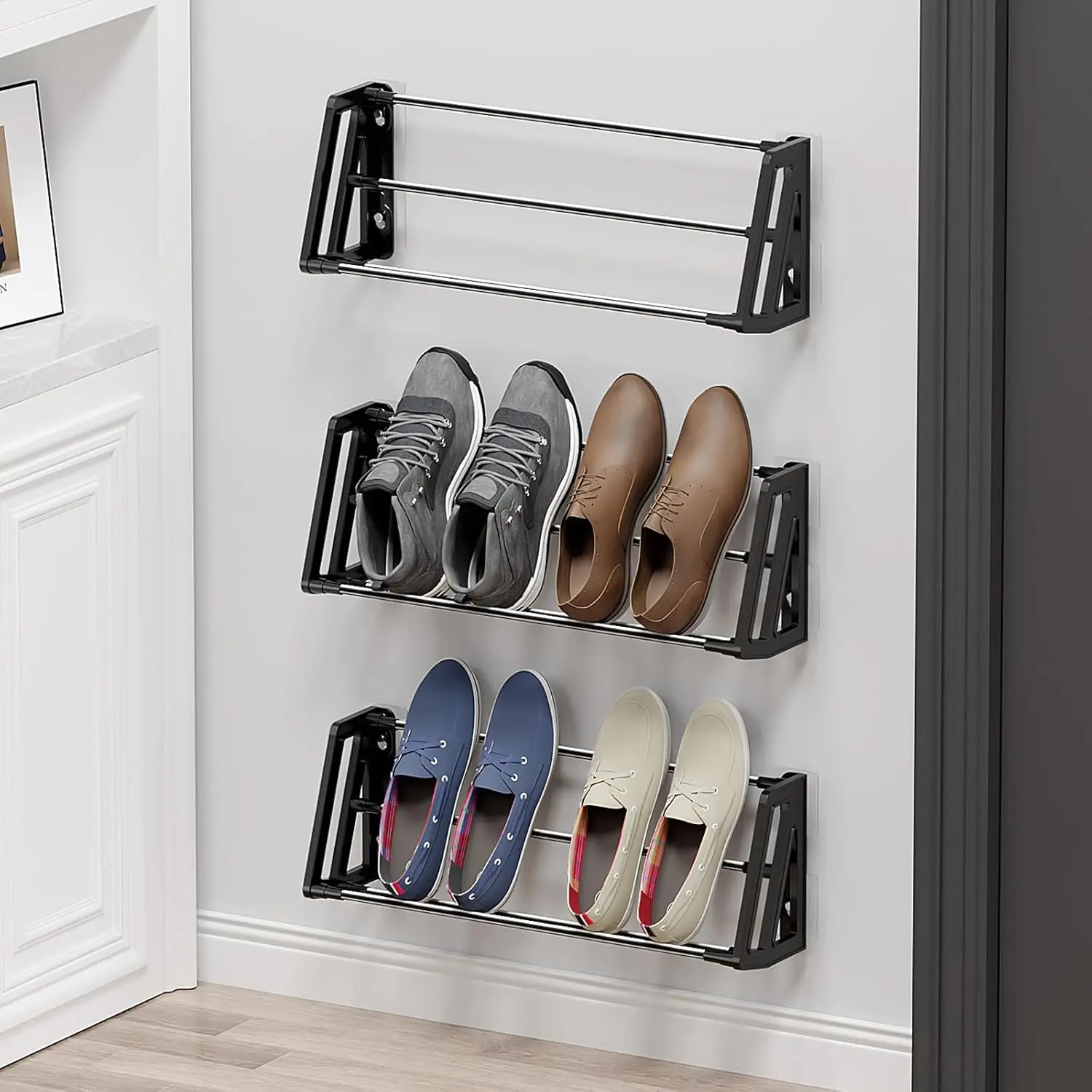 

Настенная полка для обуви 3 шт.