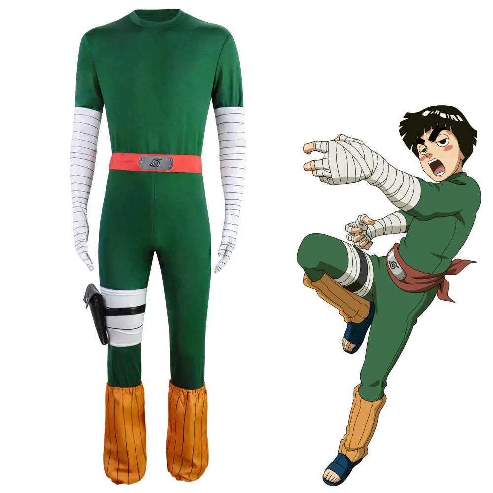 

Костюм для косплея Rock Lee, комбинезон, наряды, карнавальный костюм на Хэллоуин