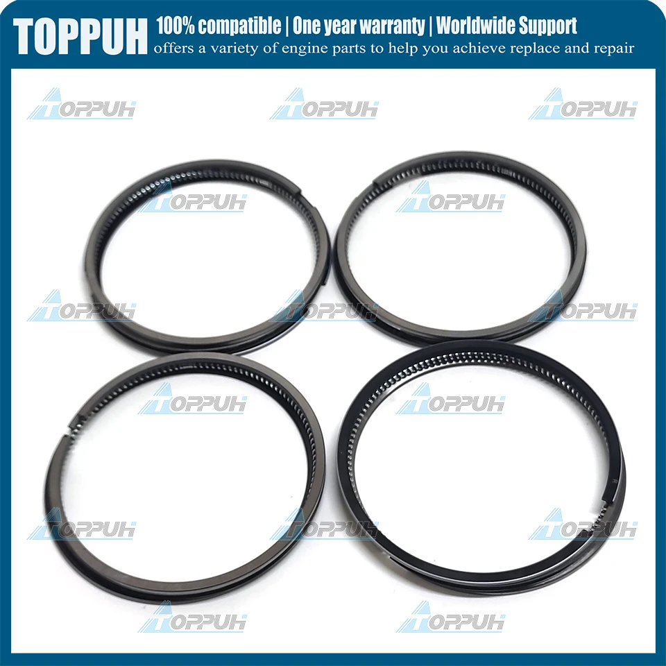 V1505 D1105 4 комплекта поршневых колец 16292-21050 78 мм для Kubota STD