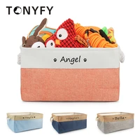 personalized pet storage box free custom dog storage baskets for dog toys clothes no smell clothes accessories organize storage