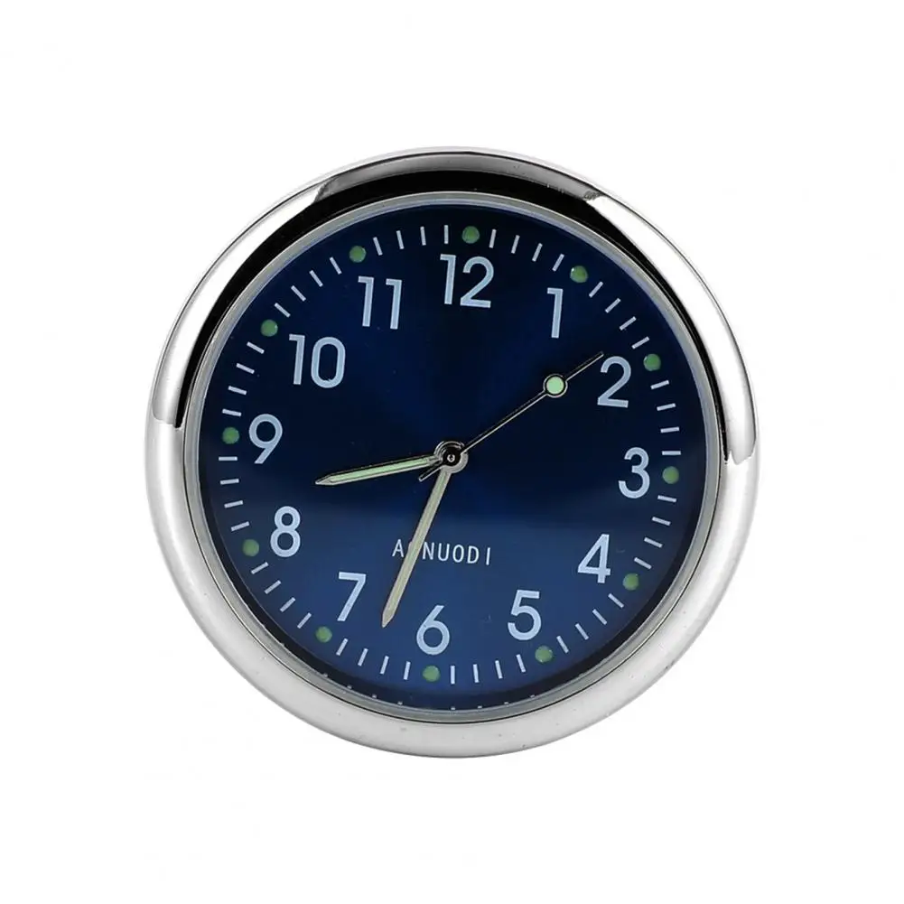 

Convenient Car Vent Clock Round Fine Workmanship Car Vent Mini Stick-On Clock Dashboard Car Clock Car Clock