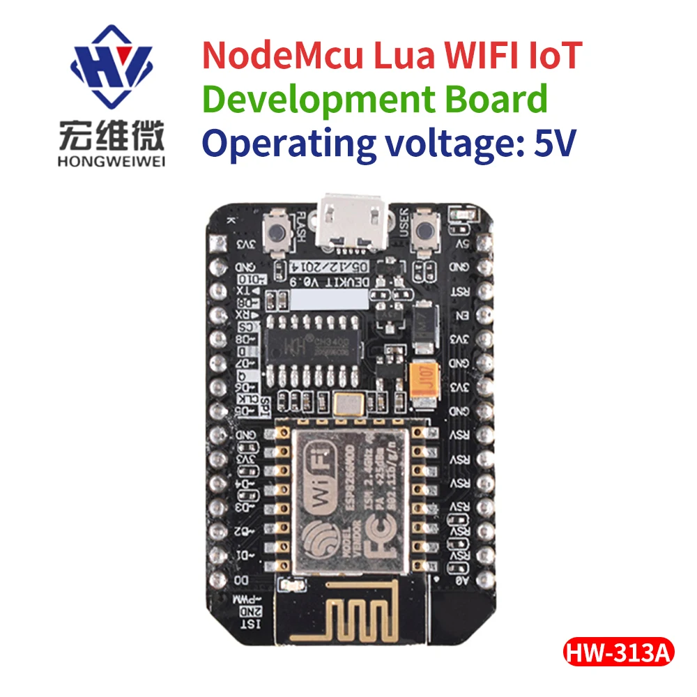 

NodeMcu Lua WIFI Internet of Thing Development Board ESP8266-12E 12F Wifi Iot Module Blue ESP8266 Serial CH340 Wifi Module Black