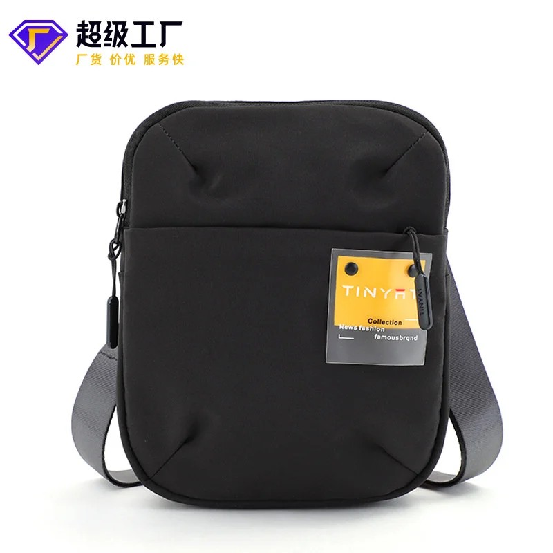 

New Women's Shoulder Bag Korean Leisure Crossbody Waterproof Nylon Fabric Vertical iPad Mini Phone