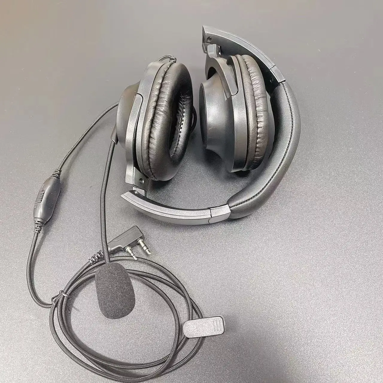 Two Way Radio Overhead Headsets Headphones with 2 Pin Kenwood Baofeng UV-5R Puxing Quansheng Wouxun HYT Nexedge Puxing