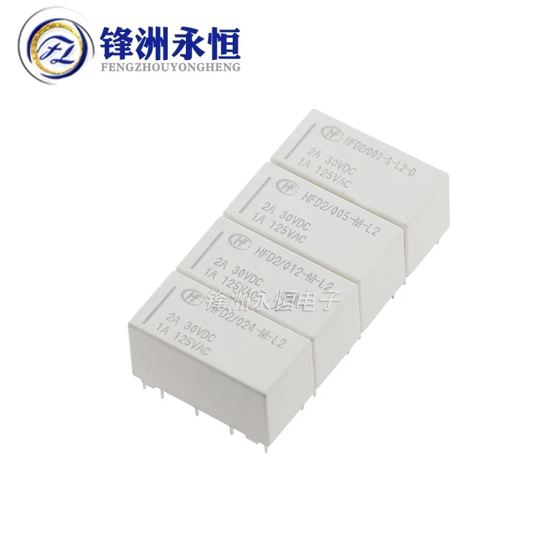 25 шт. магнитное реле с защелкой HFD2-003-S-L2-D HFD2-005-S-L2-D HFD2-005-M-L2 HFD2-012-M-L2 HFD2-024-M-L2 10pin 2A 1A 5V