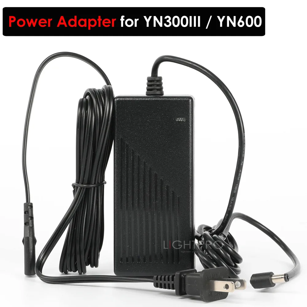 Brand Yongnuo AC DC Power Adapter for Yongnuo YN600 AIR YN600L YN600 YN300III YN300 AIR YN360 YN160 III Led Video Light Panel
