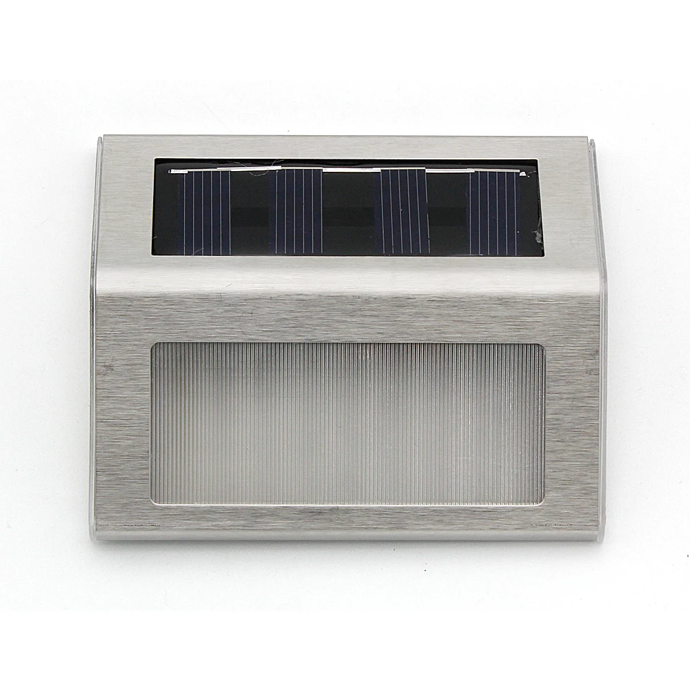 

Outdoor LED Light Solar Powered 3 LEDs Waterproof Fence Deck Lights Energy Saving Wall Lamp for Garden Pathway Stairs Decoration