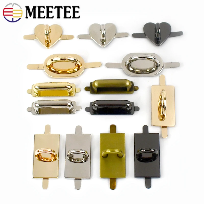 2/4/10/20Pcs D Ring Metal Buckles Arch Bridge Connector Hook Accessories for Handbags Handle Clasp Side Clip Rings Clamp Kits