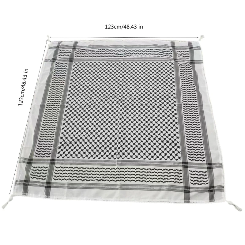 Многофункциональный арабский шарф для энтузиастов культуры платок Keffiyeh дышащий