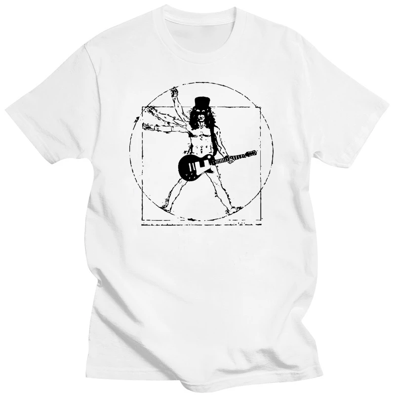 ФУТБОЛКА SLASH GNR GUNS ROSES VITRUVIAN MAN