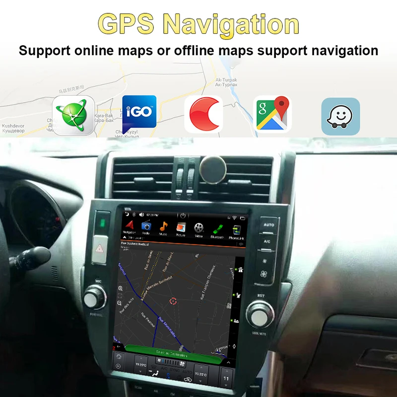 Автомобильный радиоприемник Android с экраном 12 1 дюйма для TOYOTA PRADO/LC150/PRADO 150 2014 г.