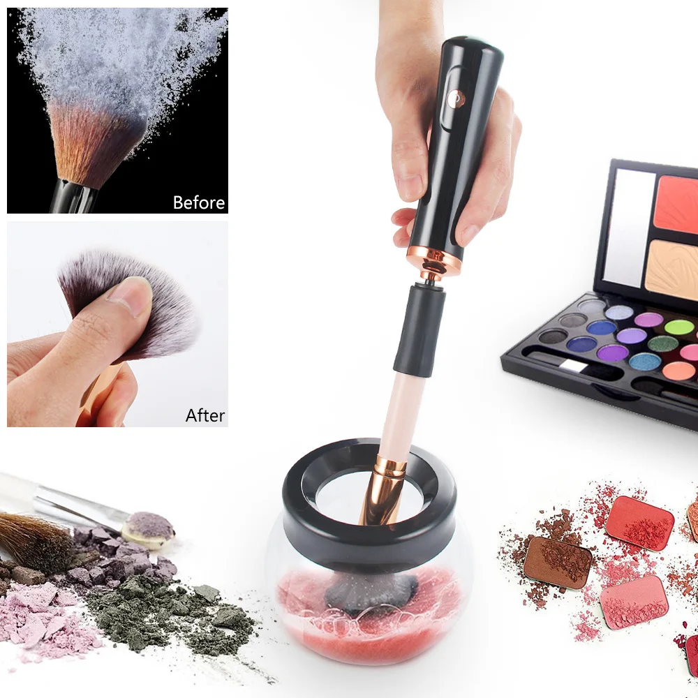 

Electric Makeup Brush Cleaner Dryer Machine Quick and Professional Cleaning Tool Deeply Wash Most Sizes Brushes