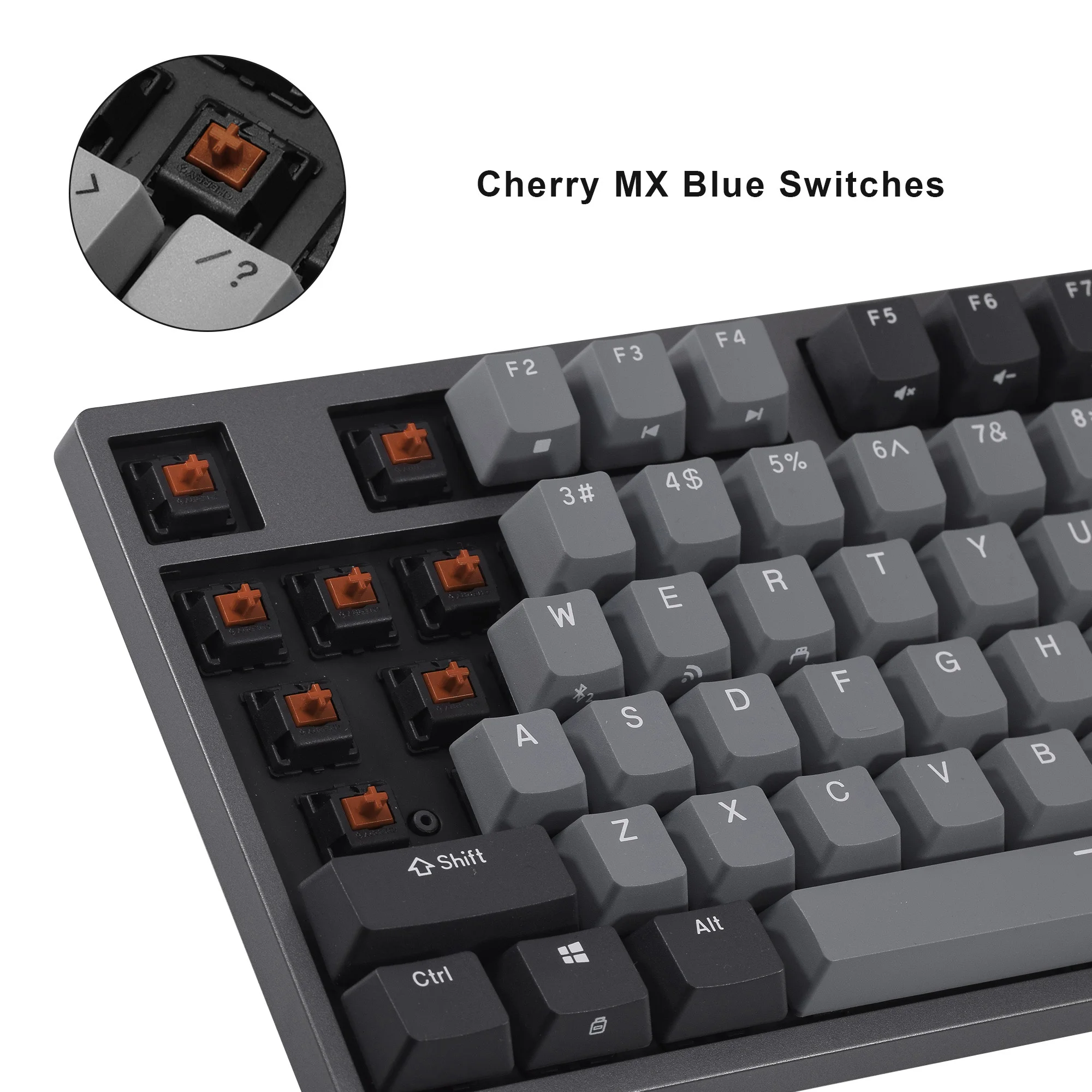 Durgod K310W Mechanical Keyboard Wireless Bluetooth Three -mode 104-key Cherry MX Switch Gaming Keyboard images - 6