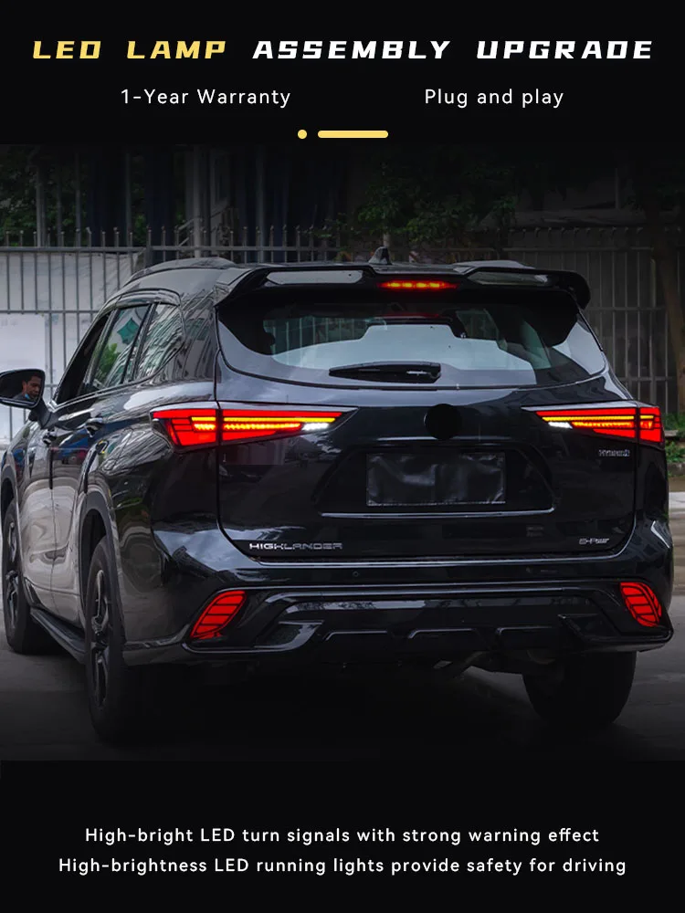 Автомобильная задняя фара для Toyota Highlander Crown 2022 2023