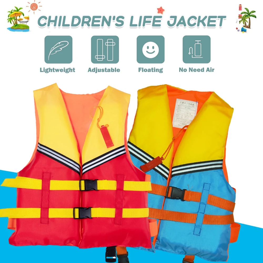 Life Jacket Kids Water Sports Life Vest For Children Swimming Life Jacket With Whistle Boys Girls Child Diving Safety Equipment