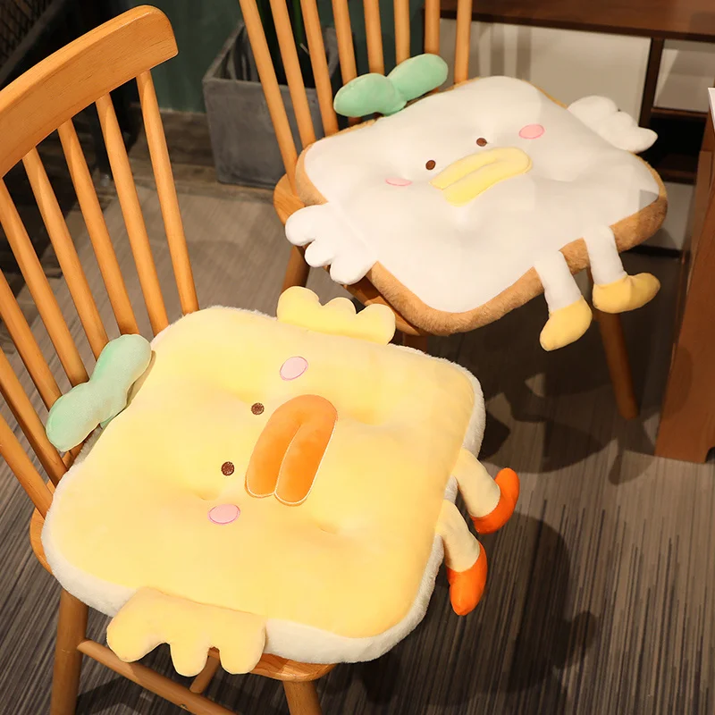 

Kawaii 40CM Bread Toast Super Soft Duck Pillow Plush Toys Toast Duck Sofa Chair Cushion Home Office Essentials Girls Gifts
