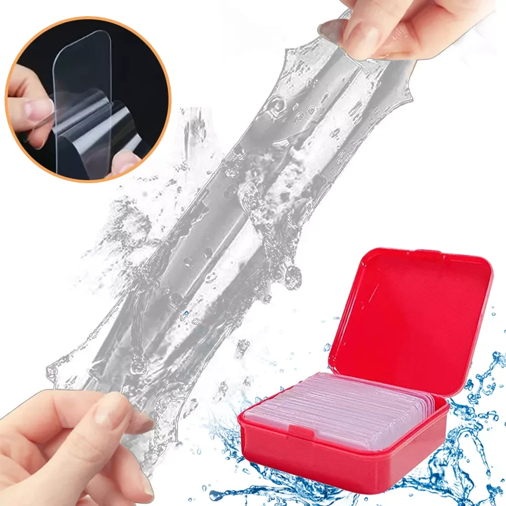 

Magic Double Sided Tape Waterproof Adhesive Transparent Pvc Tape Wall Stickers Double Face Tape Bathroom Home Supply