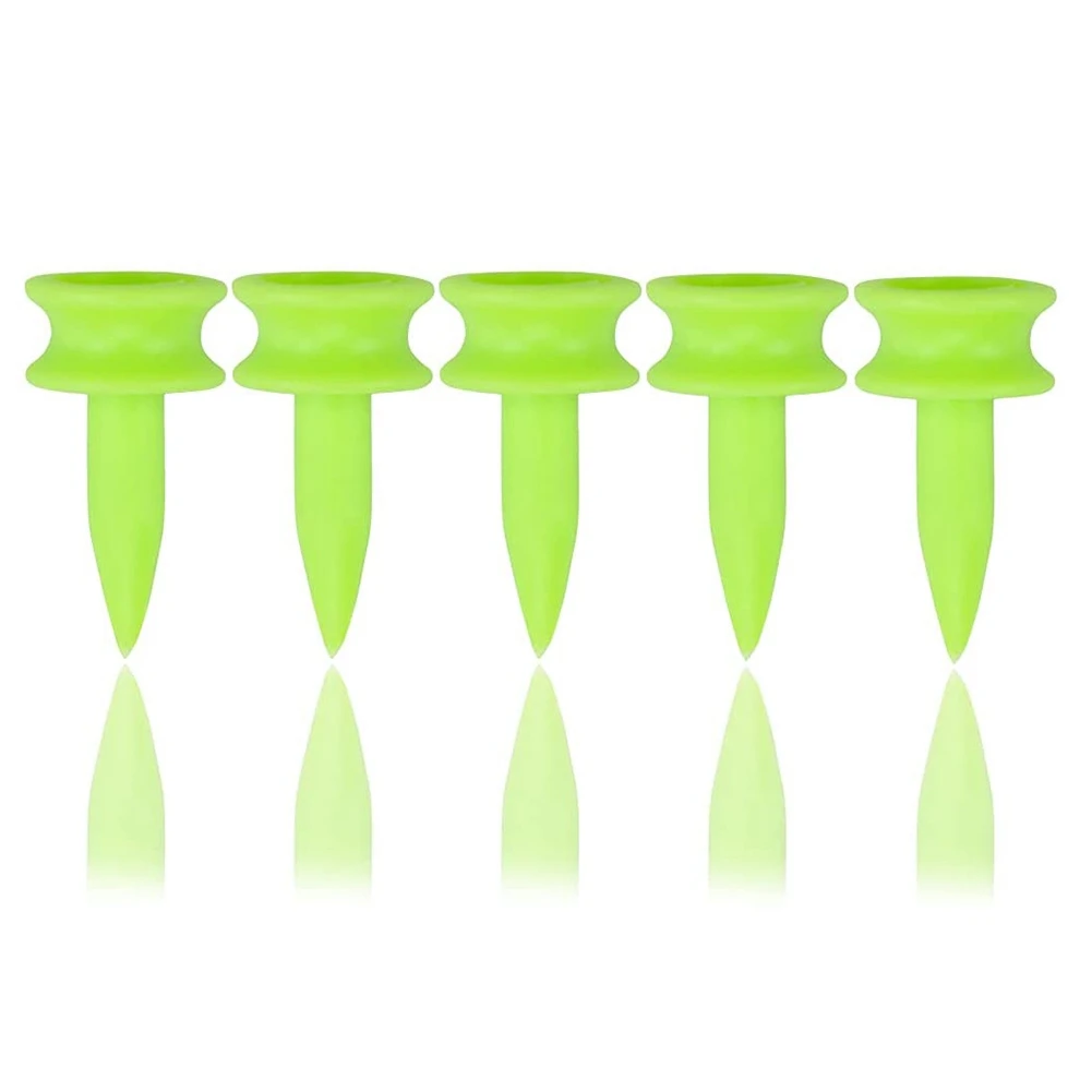 

1 Inch 100 Count Plastic Golf Castle Small Tees(Green)