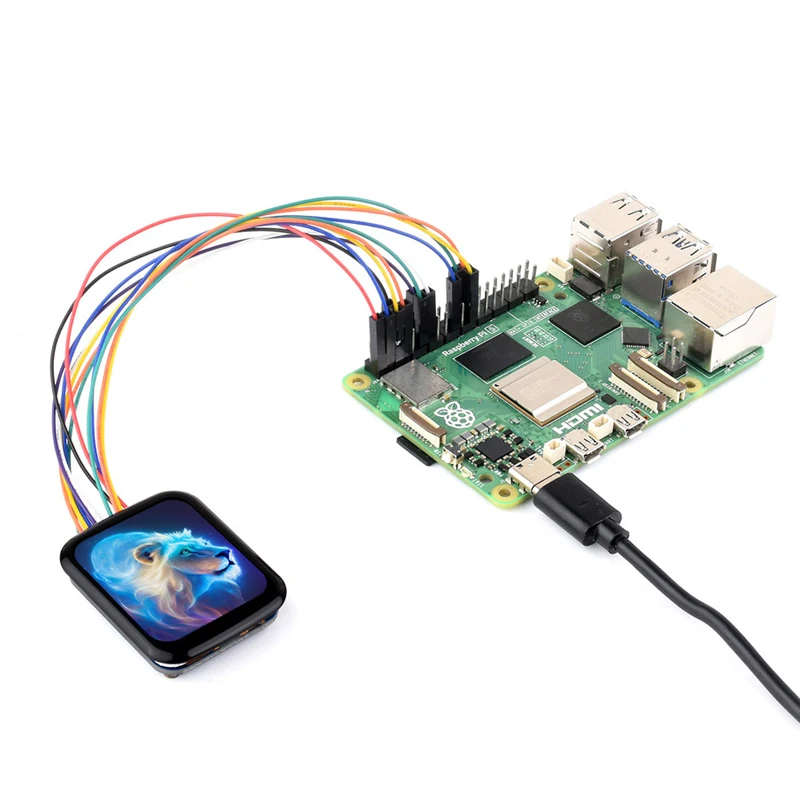 1 69 дюймовый круглый дисплей IPS сенсорный экран модуль Micro LCD 240 × 280 262K монитор SPI и