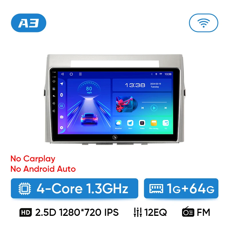 

Автомобильное радио Ainavi для Toyota Corolla Verso 2004-2010 EZ, мультимедийное видео Android auto Carplay DSP, Android 10, плеер 2Din GPS Navi