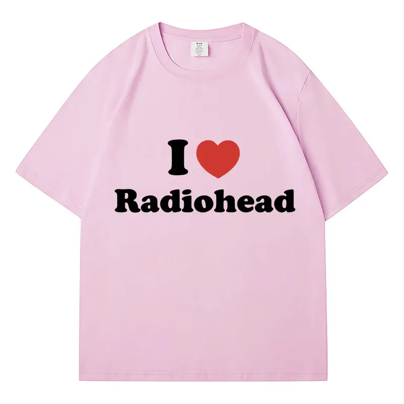 I Love Radiohead модная футболка с принтом большого размера из 100% хлопка для мужчин и