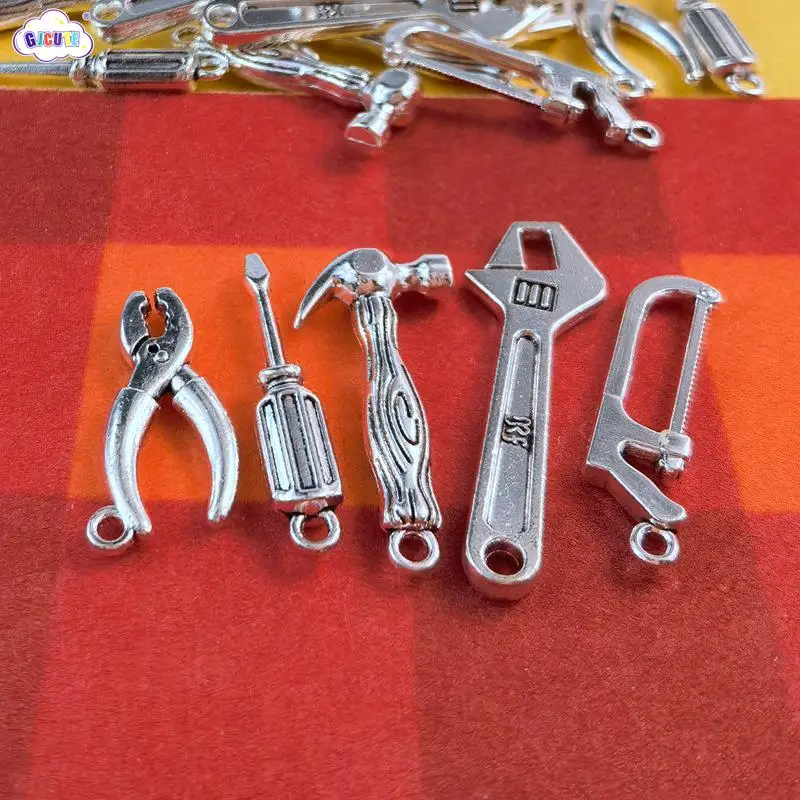 

5Pcs/set Dollhouse Miniature Repair Tools Accessories Mini Simulation Alloy Gadget Model Shooting Scene Props Toys