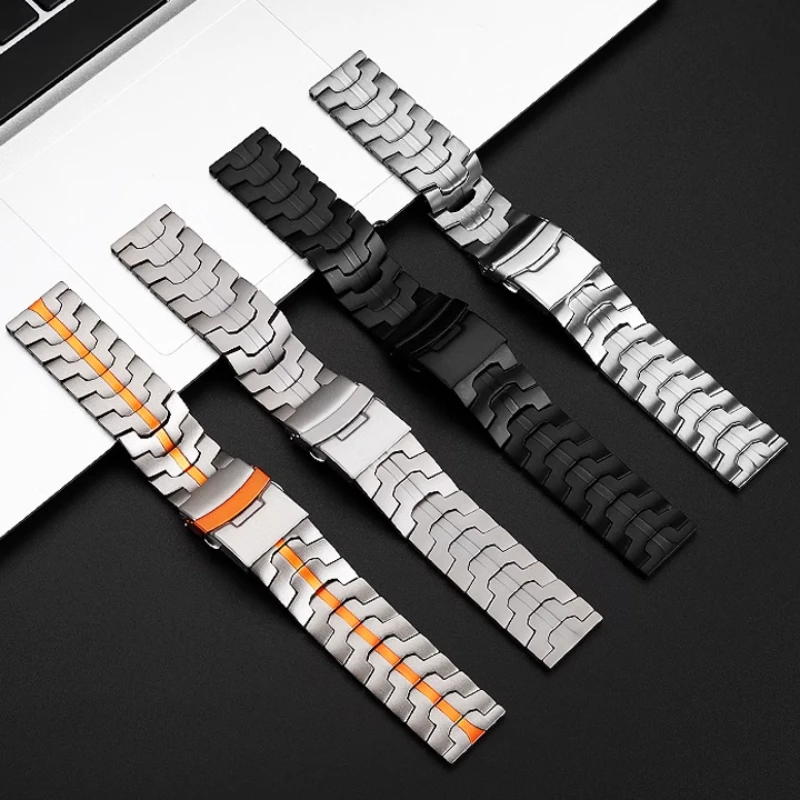 Фото Для Seiko PROSPEX SRP773 | 777 SRPC25 SRPA21 SRPE99K1 Ремешок для часов Мужской спортивный ремешок из титановой стали 22 мм Huawei GT5 GT4 Браслет №2